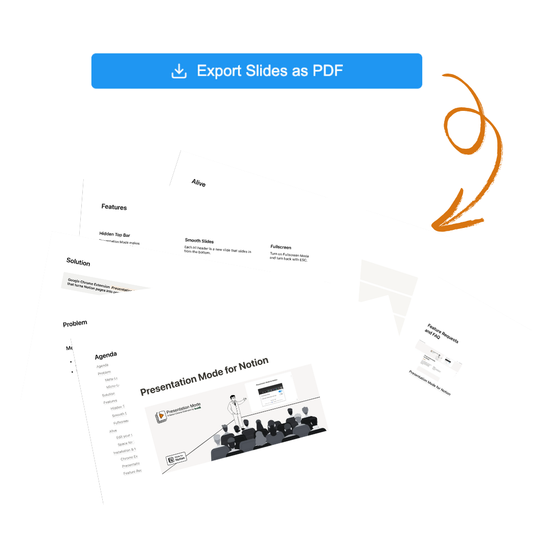 Clean presentation view